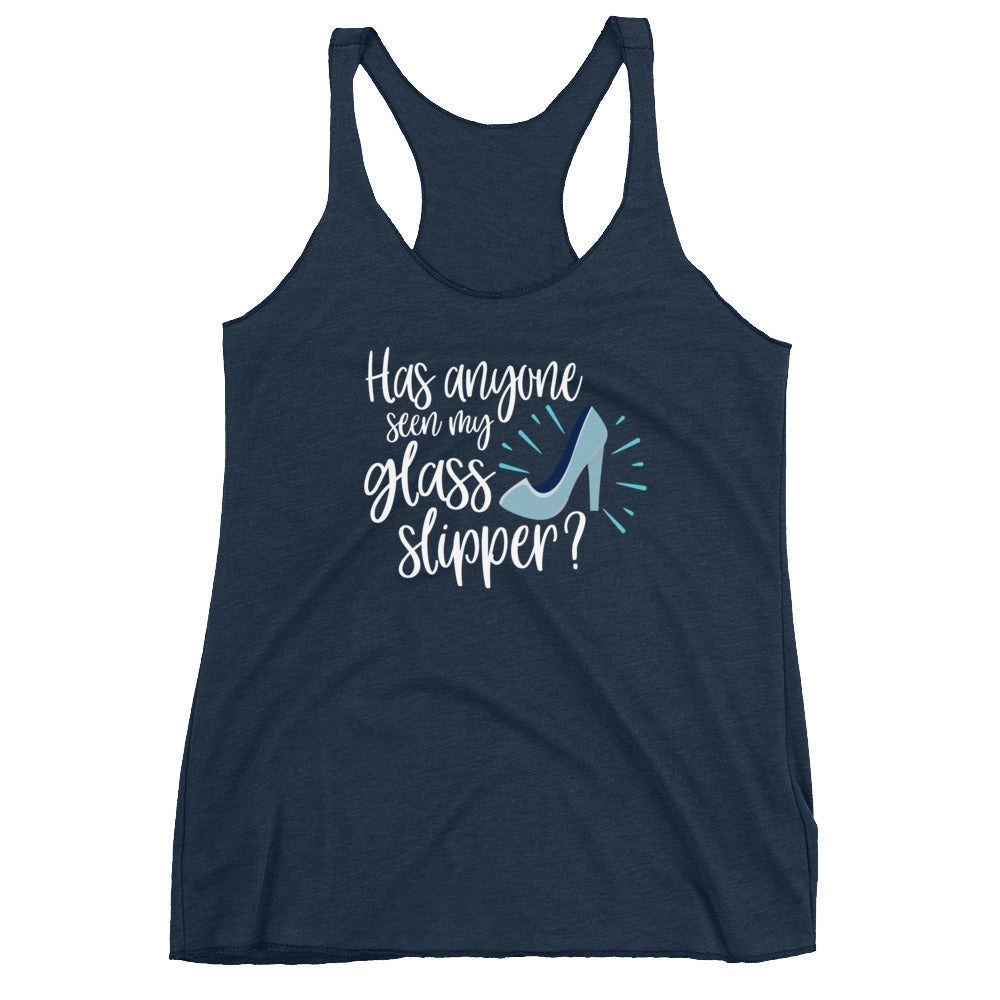 Has Anyone seen my glass slipper? Cinderella Women's Racerback Tank