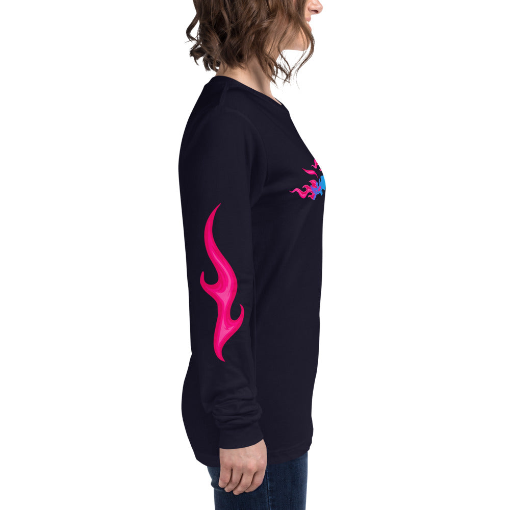 Pink Flame Bruni Long Sleeve Shirt