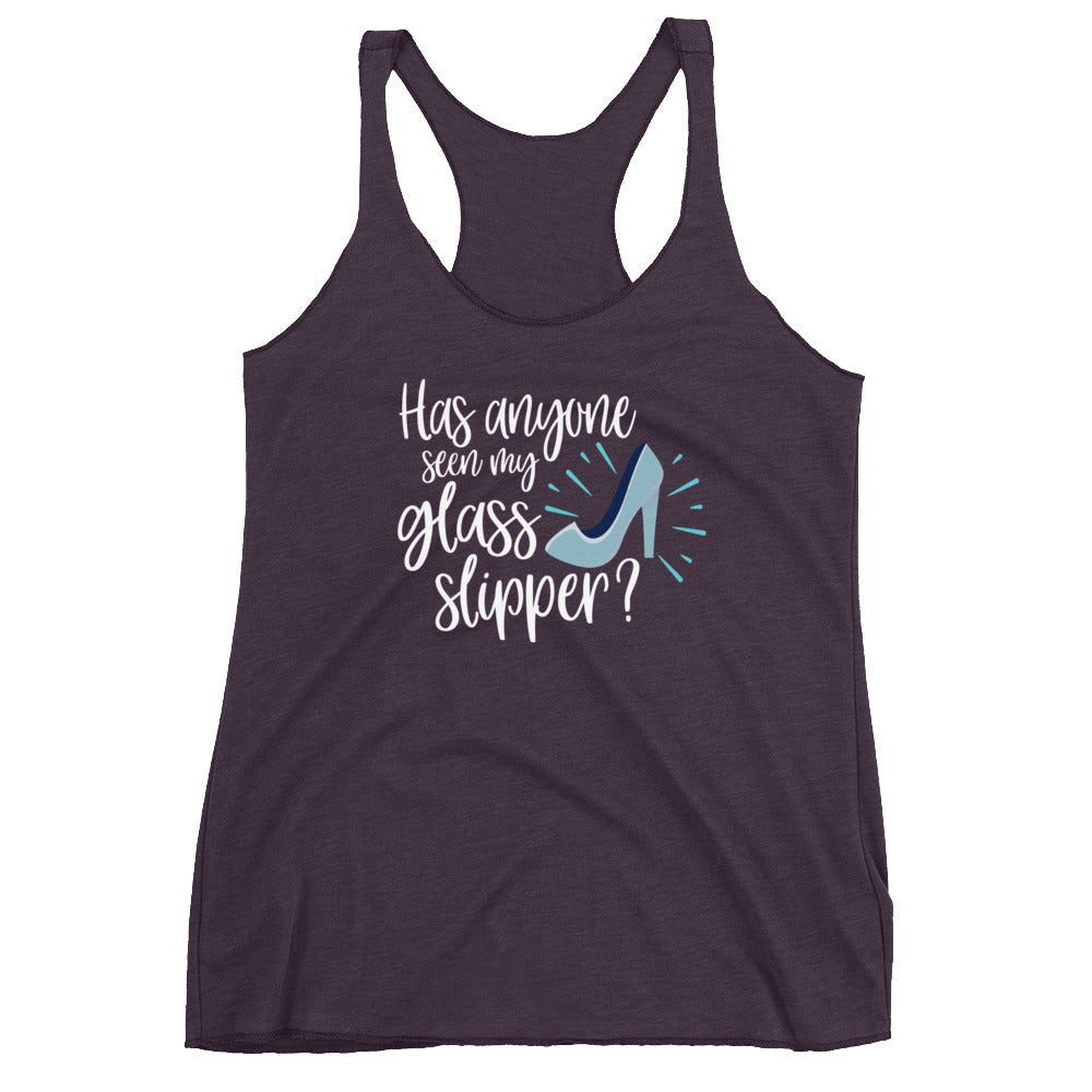Has Anyone seen my glass slipper? Cinderella Women's Racerback Tank