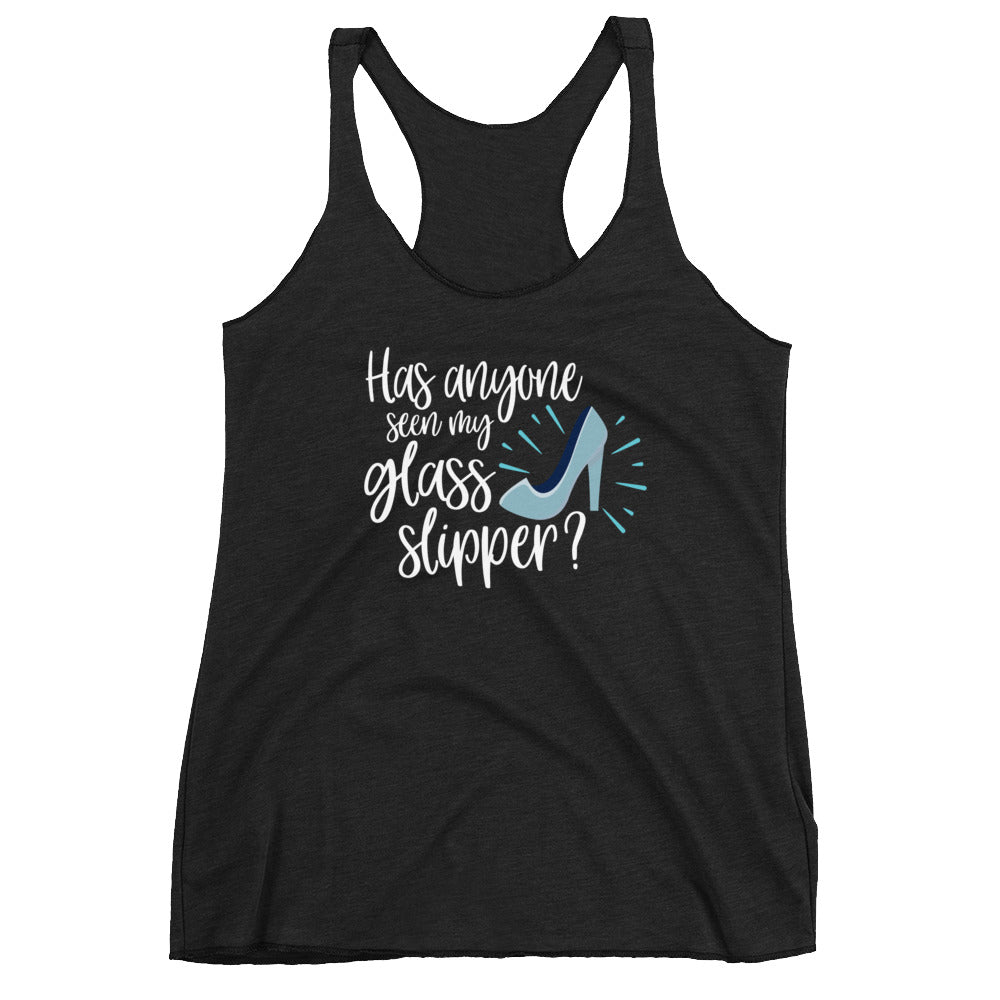 Has Anyone seen my glass slipper? Cinderella Women's Racerback Tank