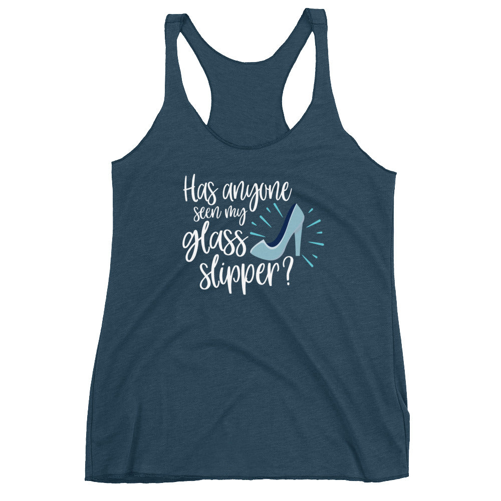 Has Anyone seen my glass slipper? Cinderella Women's Racerback Tank