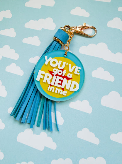 You’ve Got A Friend In Me Toy Story Pixar Inspired Hand-Painted Keychain 