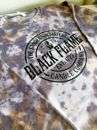 Black Flame Candle Co. Tie Dye Heavy Blend Crewneck Sweatshirt 