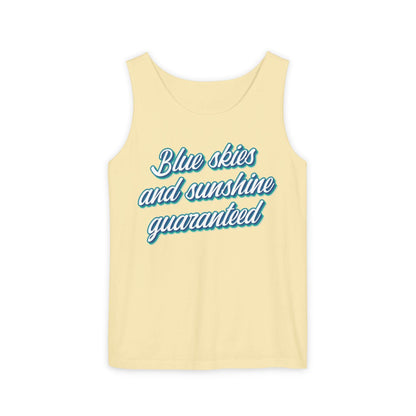 Blue Skies and Sunshine Guaranteed Tiana's Bayou Unisex Garment-Dyed Tank Top 