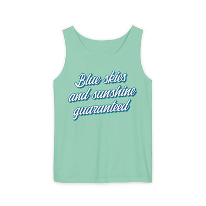 Blue Skies and Sunshine Guaranteed Tiana's Bayou Unisex Garment-Dyed Tank Top 