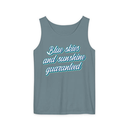 Blue Skies and Sunshine Guaranteed Tiana's Bayou Unisex Garment-Dyed Tank Top 
