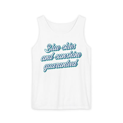 Blue Skies and Sunshine Guaranteed Tiana's Bayou Unisex Garment-Dyed Tank Top 