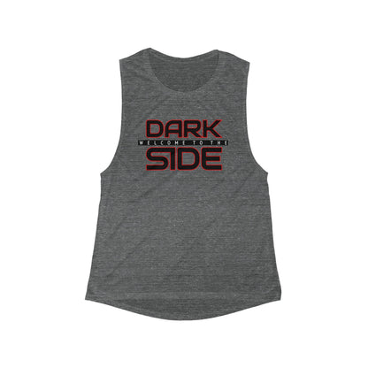 Welcome to the Dark Side Star Wars Inspired Women's Flowy Muscle Tank Top 