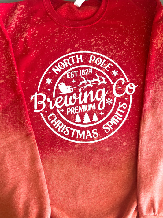 North Pole Brewing Co Dye Crewneck Sweatshirt - The Bold Designer