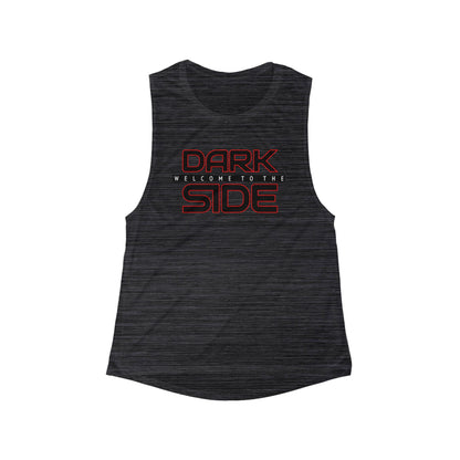 Welcome to the Dark Side Star Wars Inspired Women's Flowy Muscle Tank Top 