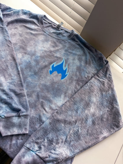 Lord of the Dead Hades Villain-Inspired Hand-Dyed Unisex Long Sleeve Shirt 