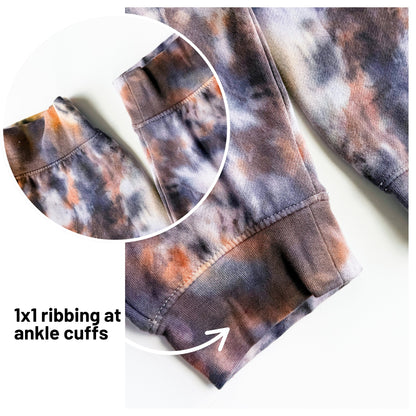 Women's Tie Dye Jogger Sweatpants, Custom Tie Dye Pant Loungewear 