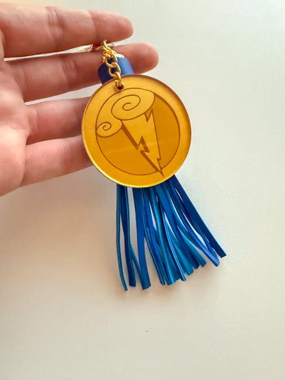 Hercules Keyring Acrylic Hand Painted Back Keychain | Hercules Medallion Keychain Gifts - The Bold Designer