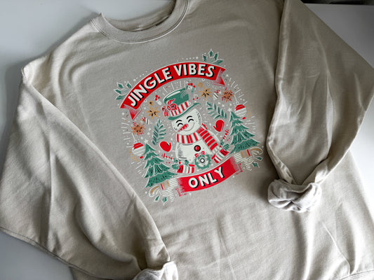 Jingle Vibes Ony Heavy Blend Crewneck Sweatshirt - The Bold Designer