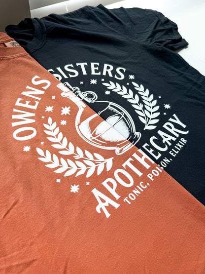 Owens Sisters Apothecary Practical Magic Inspired Comfort Color Shirt 