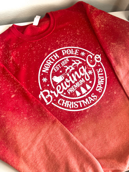 North Pole Brewing Co Dye Crewneck Sweatshirt - The Bold Designer