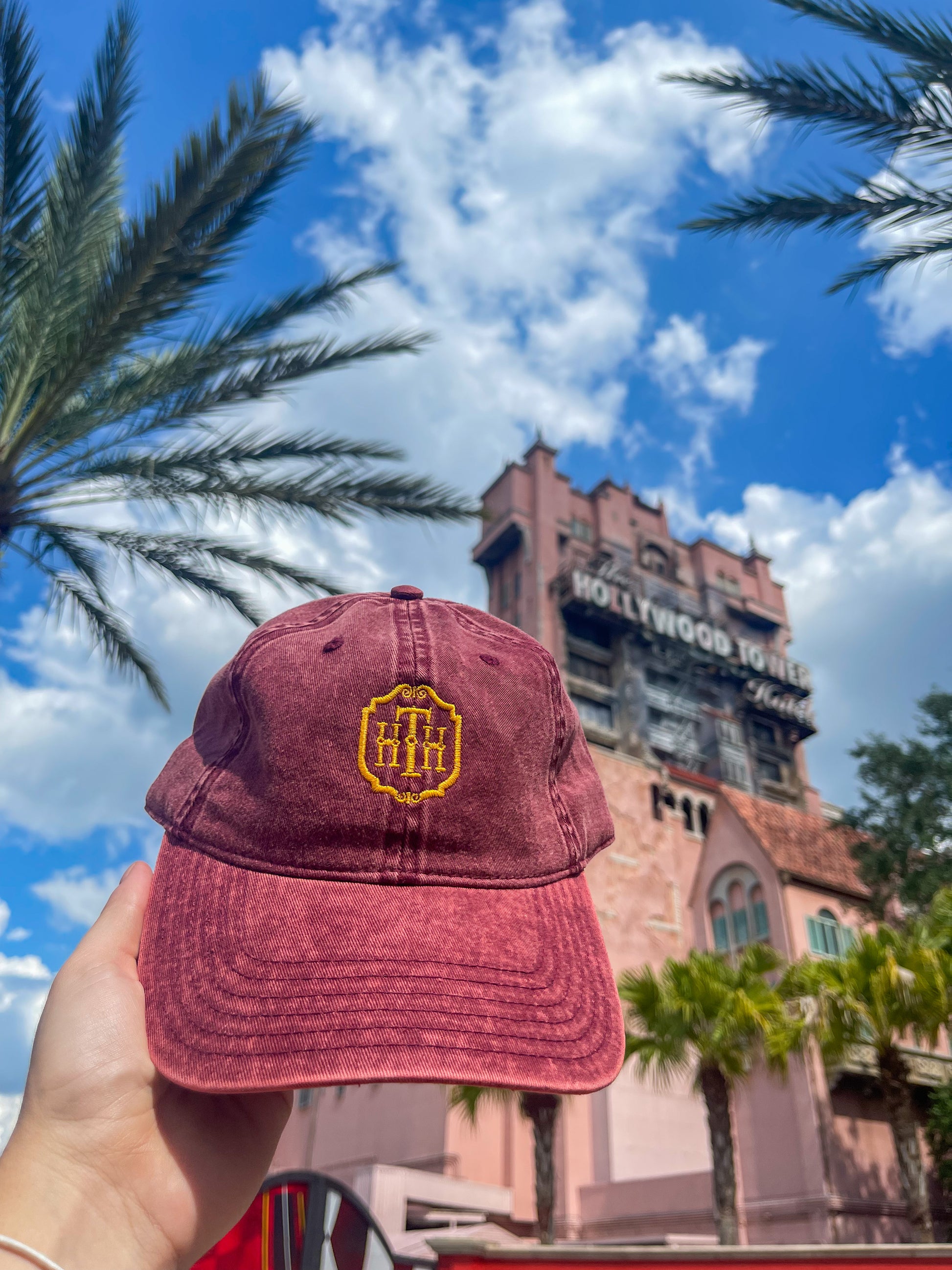 Tower of Terror Vintage Cotton Twill Embroidered Hat Cap - The Bold Designer