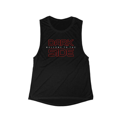 Welcome to the Dark Side Star Wars Inspired Women's Flowy Muscle Tank Top 