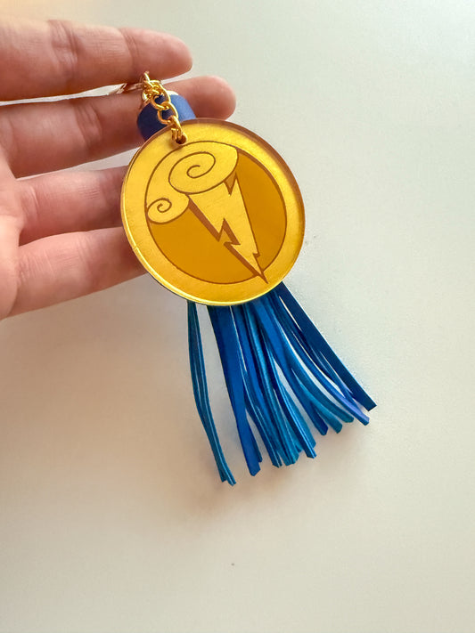 Hercules Keyring Acrylic Hand Painted Back Keychain | Hercules Medallion Keychain Gifts