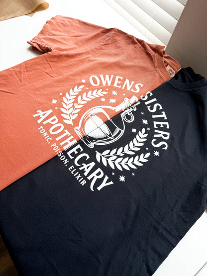 Owens Sisters Apothecary Practical Magic Inspired Comfort Color Shirt 