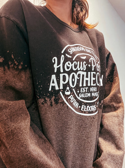 Hocus Pocus Sanderson Sisters Reverse Dye Heavy Blend Crewneck Sweatshirt - The Bold Designer