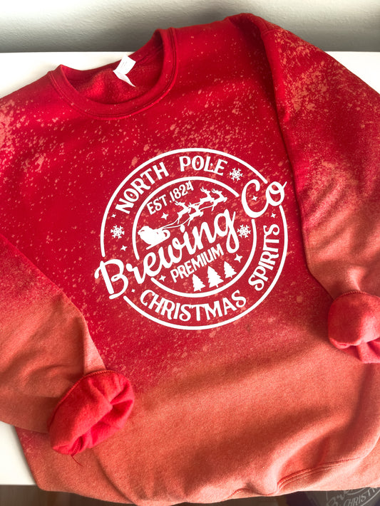 North Pole Brewing Co Dye Crewneck Sweatshirt - The Bold Designer