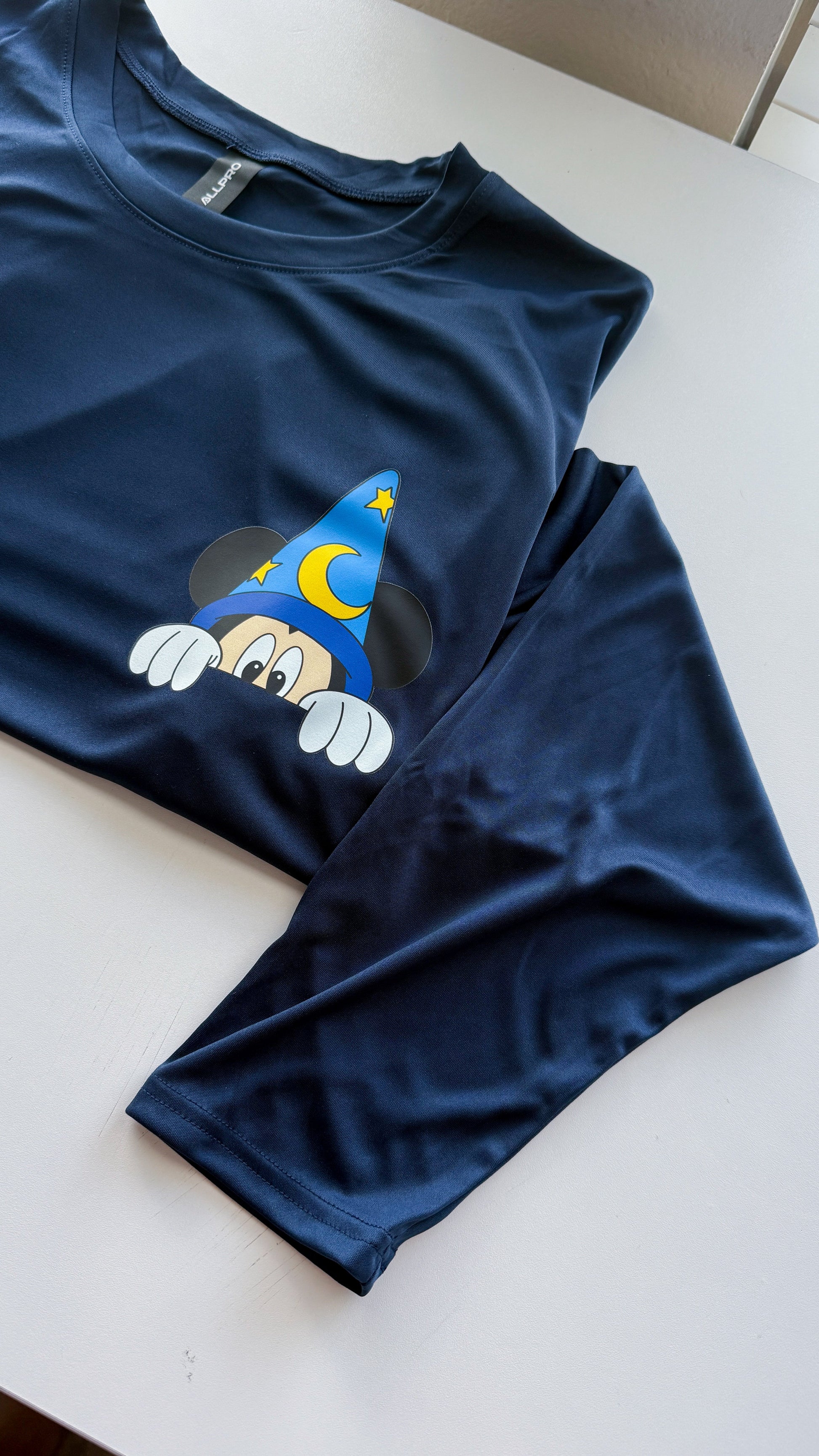 Sorcerer Mickey-Inspired 50+ UPF Unisex Dri-Fit Performance Long Sleeve Shirt 