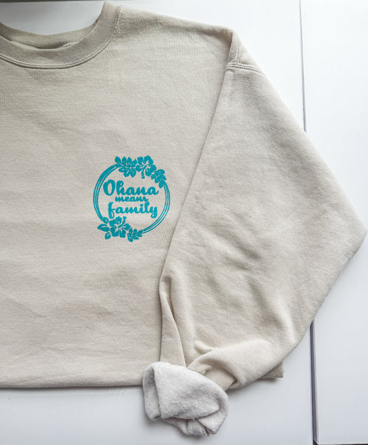 Ohana means Family, Family Means No One Gets Left Behind or Forgotten Sweatshirt - The Bold Designer
