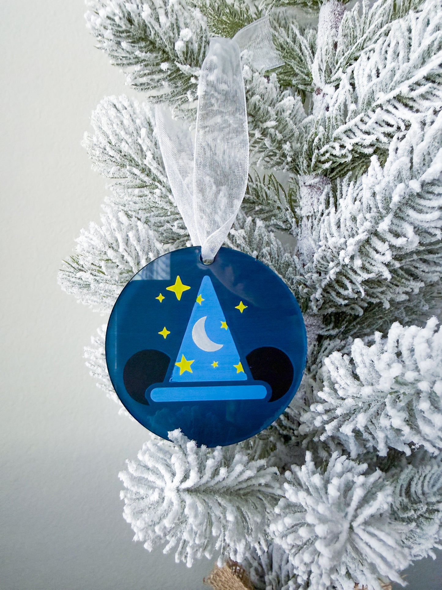 Fantasia Mickey Disney-Inspired Christmas Acrylic Hand Painted Ornament