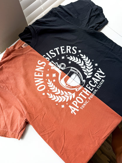 Owens Sisters Apothecary Practical Magic Inspired Comfort Color Shirt 