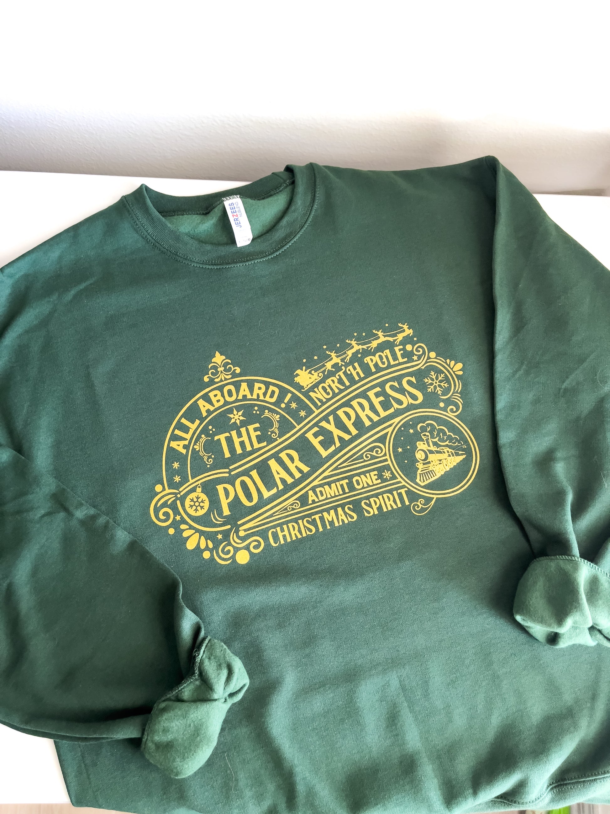 All Aboard The Polar Express Crewneck Sweatshirt - The Bold Designer