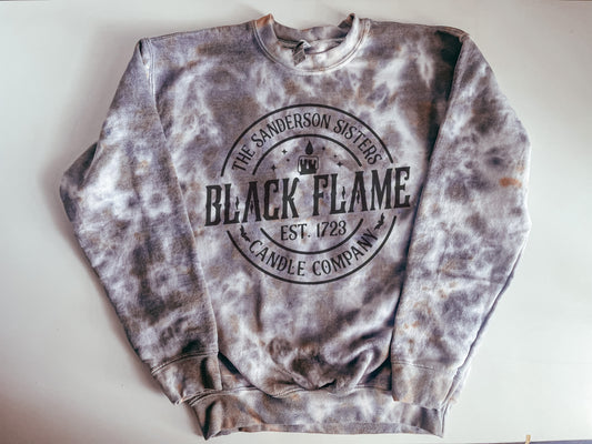 Black Flame Candle Co. Tie Dye Heavy Blend Crewneck Sweatshirt
