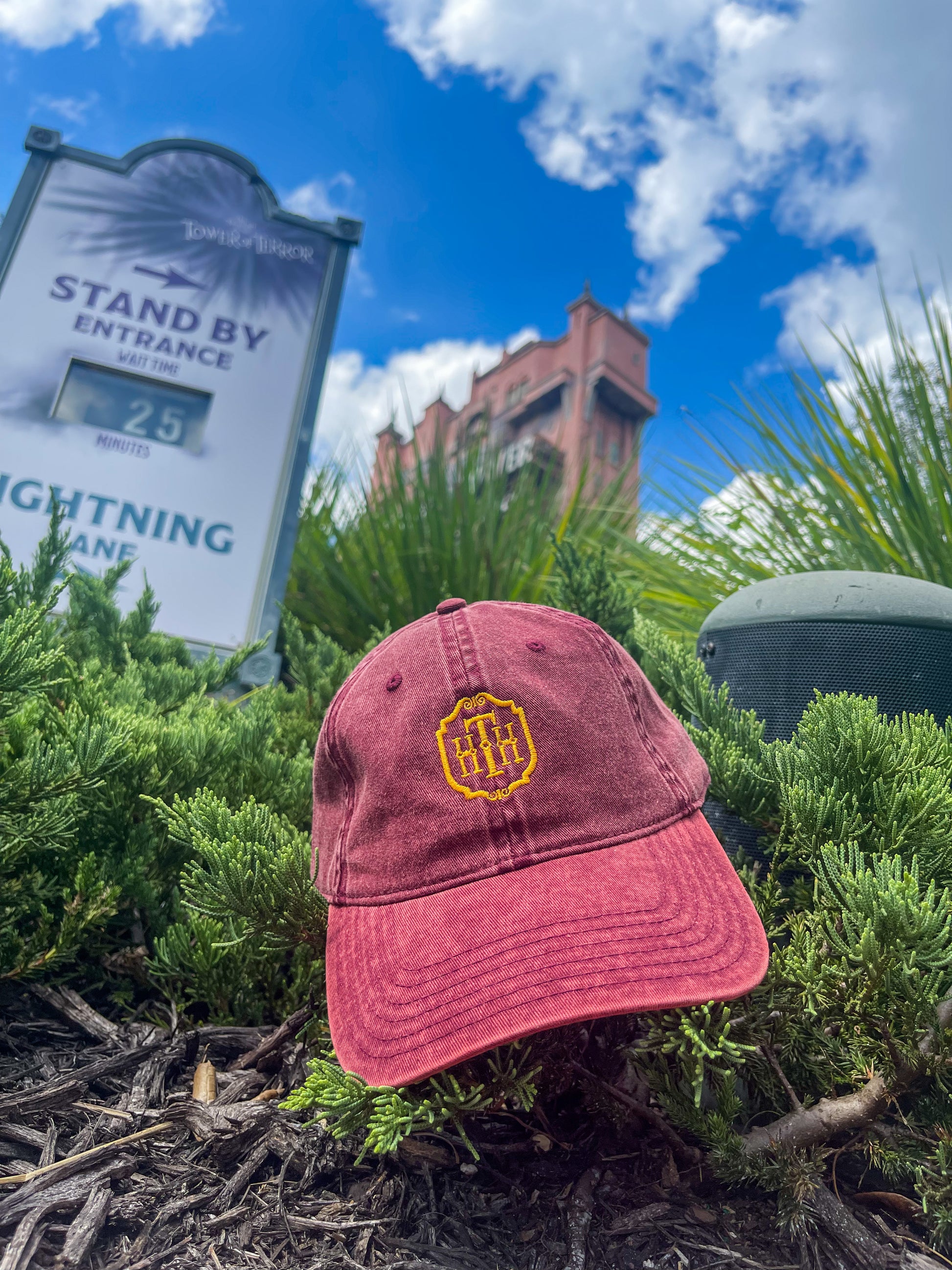 Tower of Terror Vintage Cotton Twill Embroidered Hat Cap - The Bold Designer