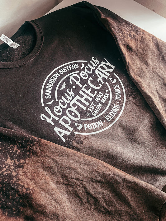 Hocus Pocus Sanderson Sisters Reverse Dye Heavy Blend Crewneck Sweatshirt - The Bold Designer