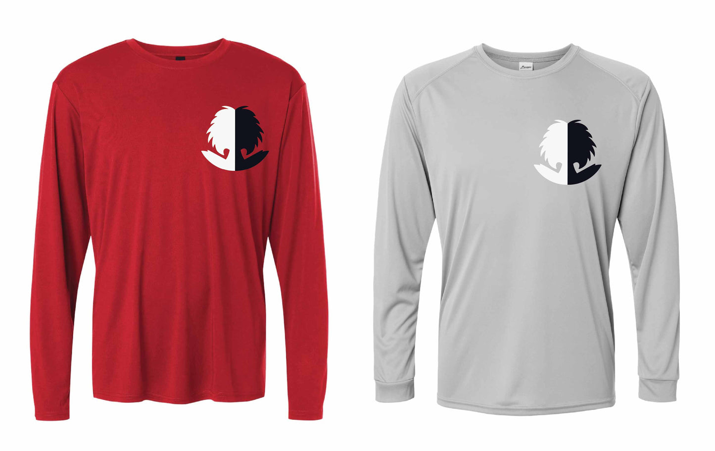 Villains Cruella-Inspired 50+ UPF Long Sleeve Shirt, Unisex Dri-Fit Performance Rashguard Shirt 