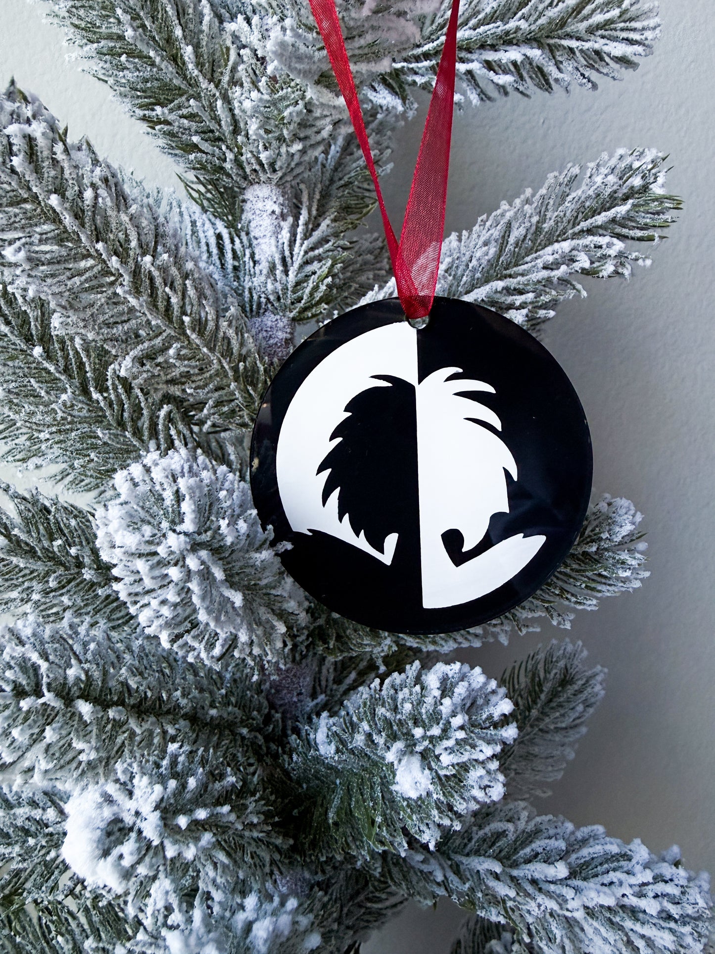 Cruella De Vil Christmas Acrylic Hand Painted Ornament