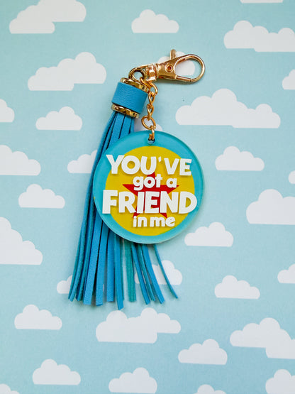 You’ve Got A Friend In Me Toy Story Pixar Inspired Hand-Painted Keychain 