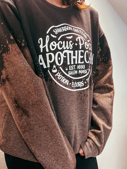 Hocus Pocus Sanderson Sisters Reverse Dye Heavy Blend Crewneck Sweatshirt - The Bold Designer
