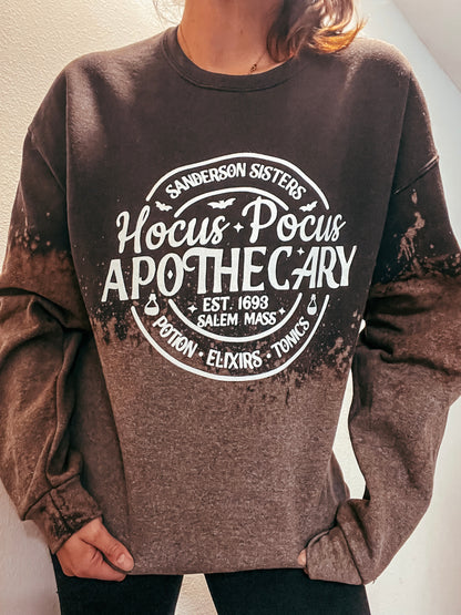 Hocus Pocus Sanderson Sisters Reverse Dye Heavy Blend Crewneck Sweatshirt - The Bold Designer