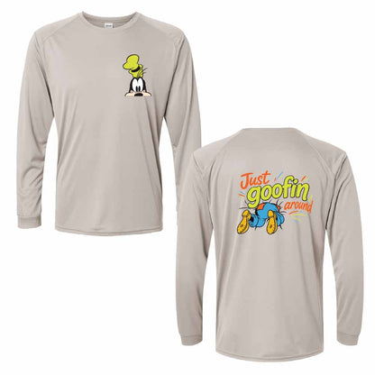 Just Goofin Around Goofy-Inspired 50+ UPF Unisex Dri-Fit Performance Long Sleeve Shirt 