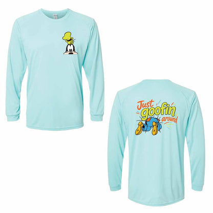 Just Goofin Around Goofy-Inspired 50+ UPF Unisex Dri-Fit Performance Long Sleeve Shirt 
