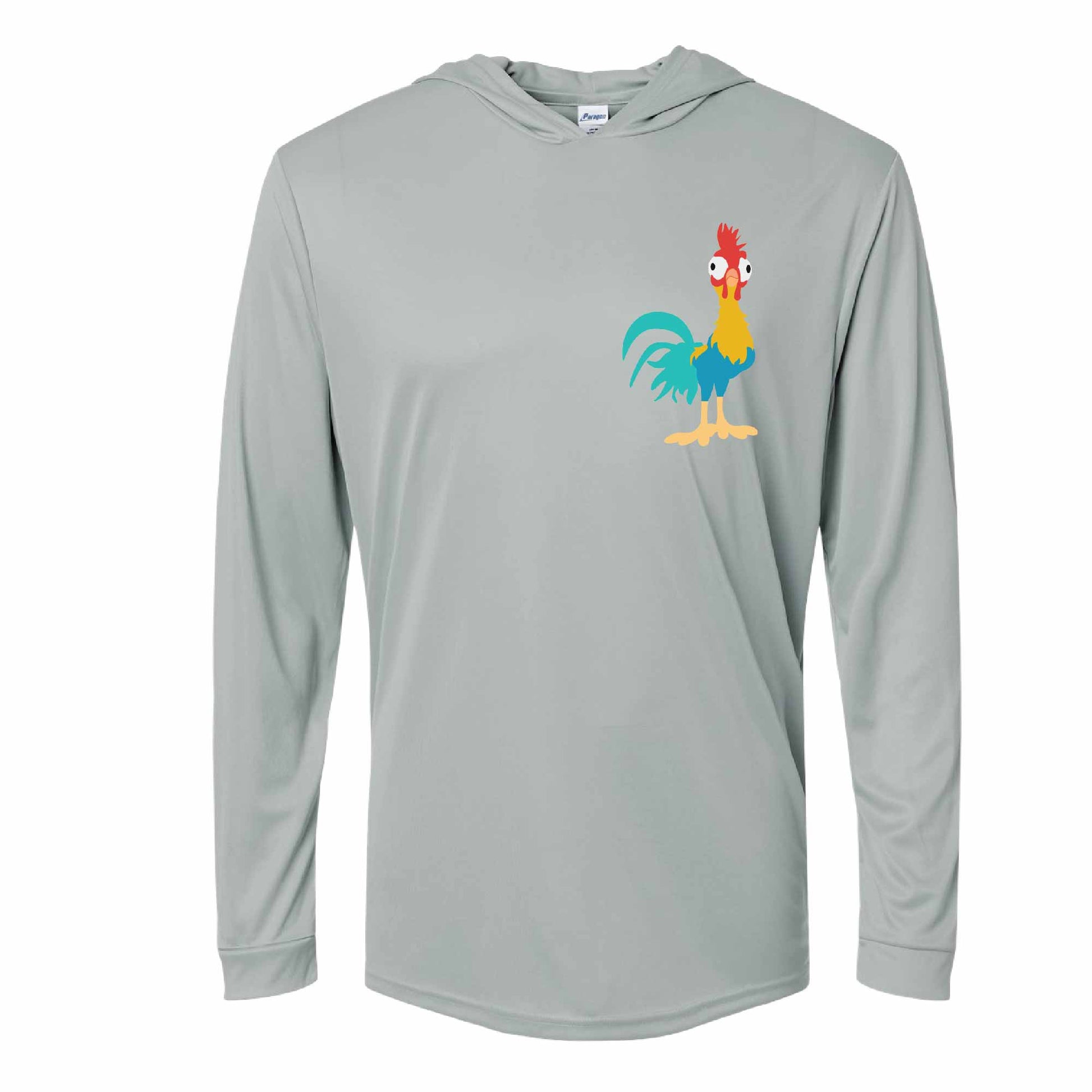 Hei Hei Moana-Inspired 50+ UPF Unisex Dri-Fit Performance Hooded Long Sleeve Shirt 