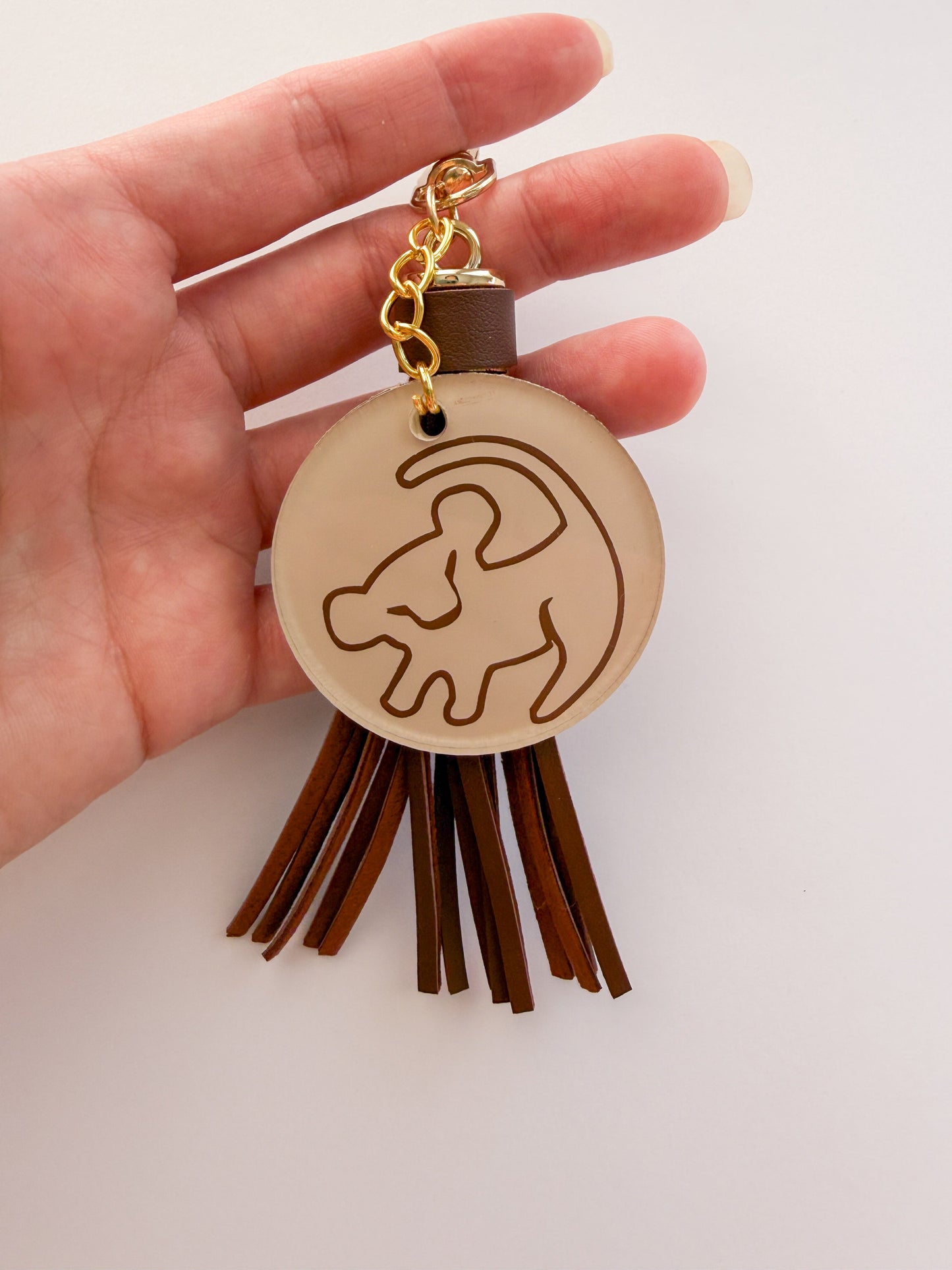 He Lives In You Simba Lion King Inspired Hand-Painted Keychain 