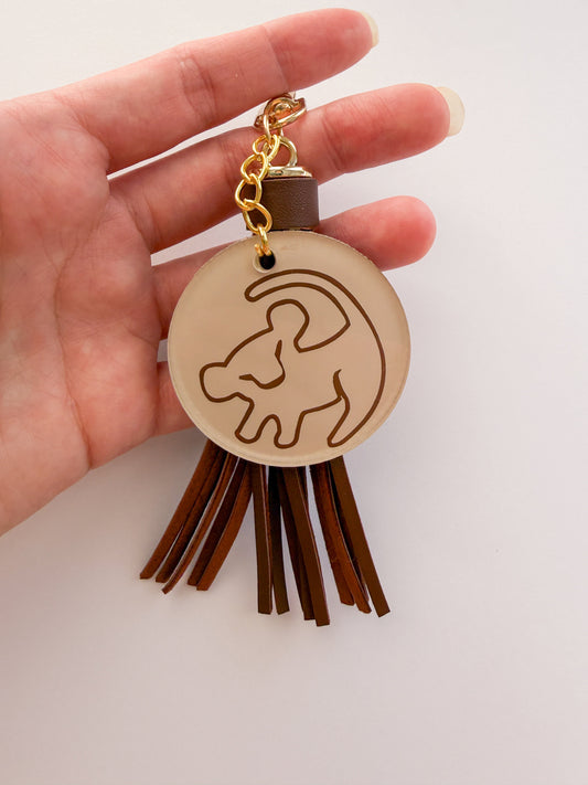He Lives In You Simba Lion King Inspired Hand-Painted Keychain 