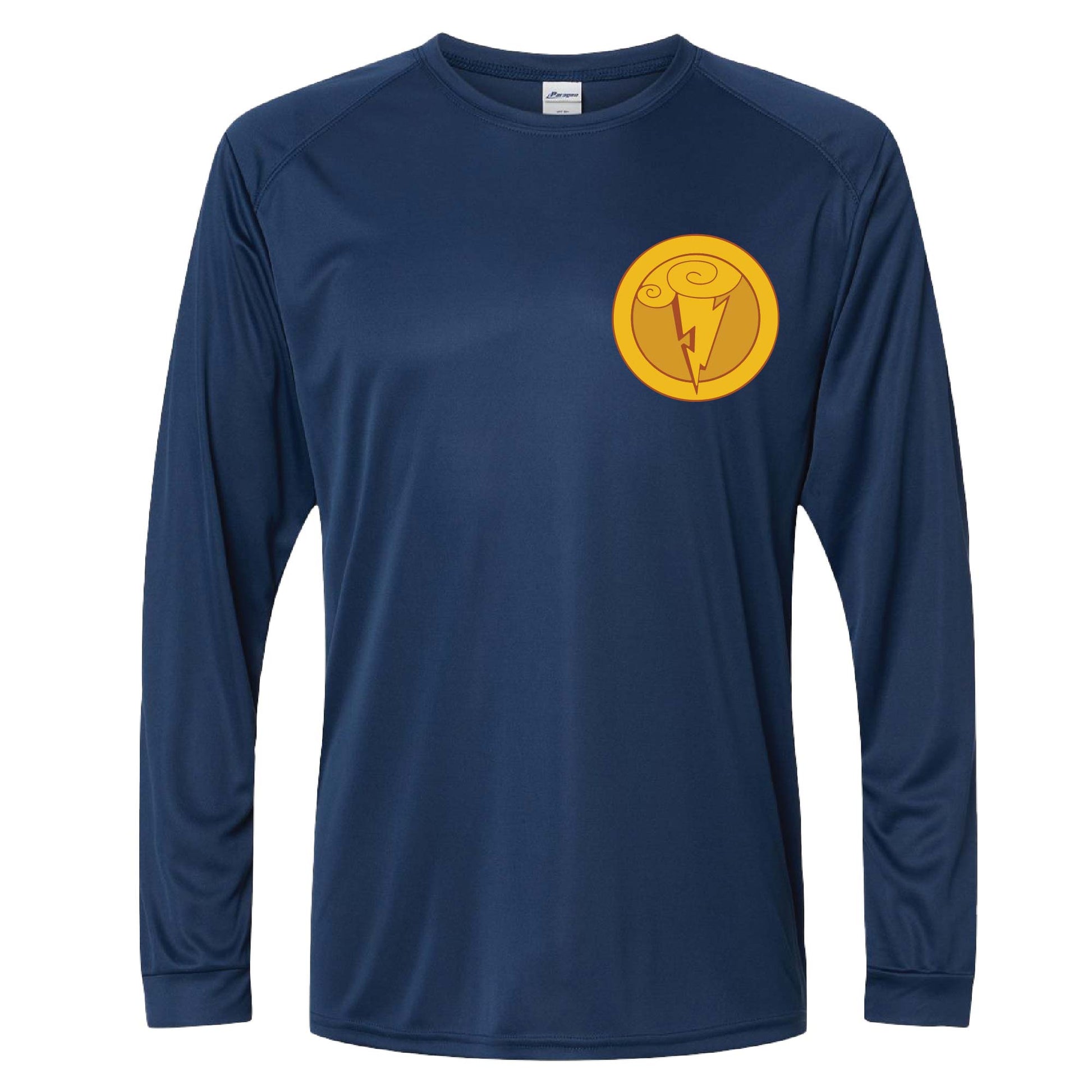 Hercules Medallion Inspired 50+ UPF Unisex Dri-Fit Performance Long Sleeve Shirt - Navy