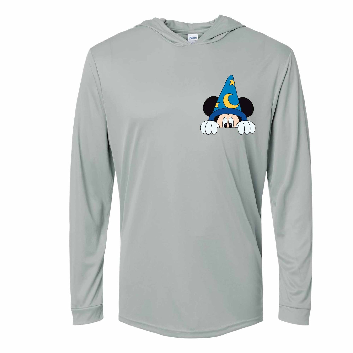 Sorcerer Mickey-Inspired 50+ UPF Unisex Dri-Fit Performance Hooded Long Sleeve Sleeve Shirt 