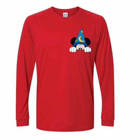Sorcerer Mickey-Inspired 50+ UPF Unisex Dri-Fit Performance Long Sleeve Shirt 