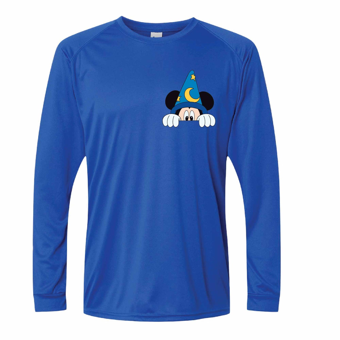 Sorcerer Mickey-Inspired 50+ UPF Unisex Dri-Fit Performance Long Sleeve Shirt 
