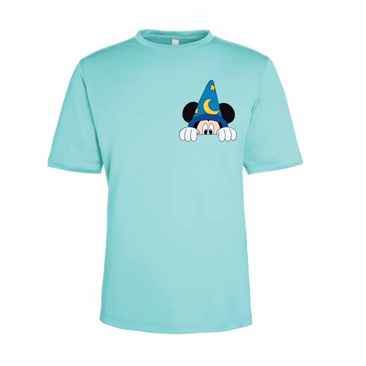 Sorcerer Mickey-Inspired 50+ UPF Unisex Dri-Fit Performance Short Sleeve Shirt 