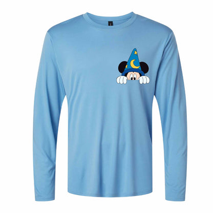 Sorcerer Mickey-Inspired 50+ UPF Unisex Dri-Fit Performance Long Sleeve Shirt 